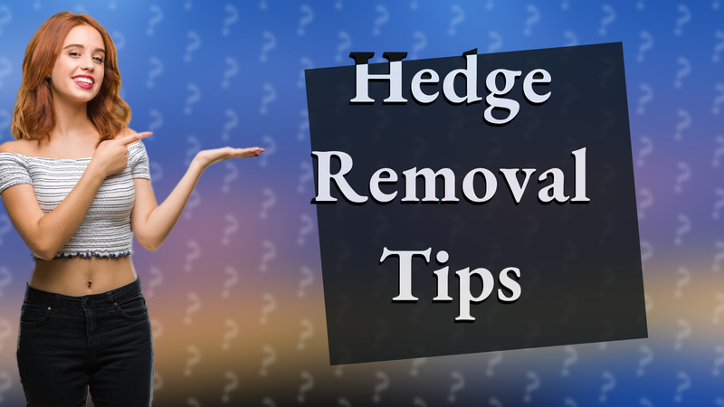 Hedge Removal Tips