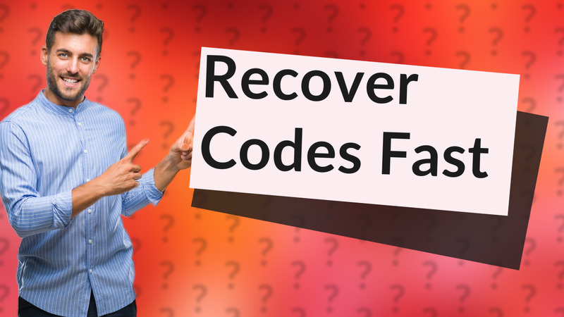 Recover Codes Fast