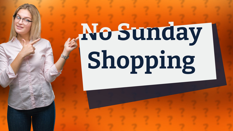No Sunday Shopping