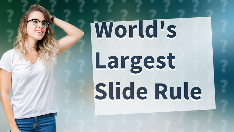 World's Largest Slide Rule