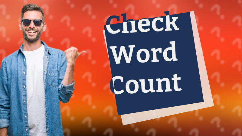 Check Word Count