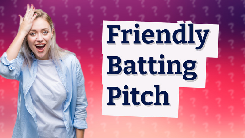 Friendly Batting Pitch