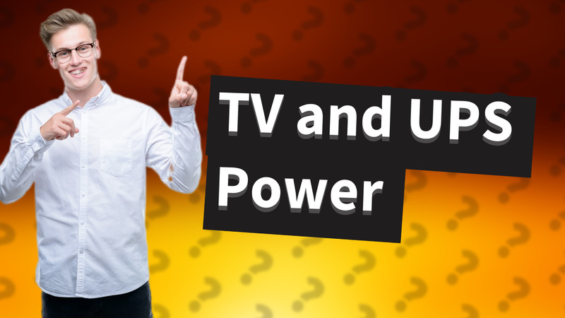 TV and UPS Power