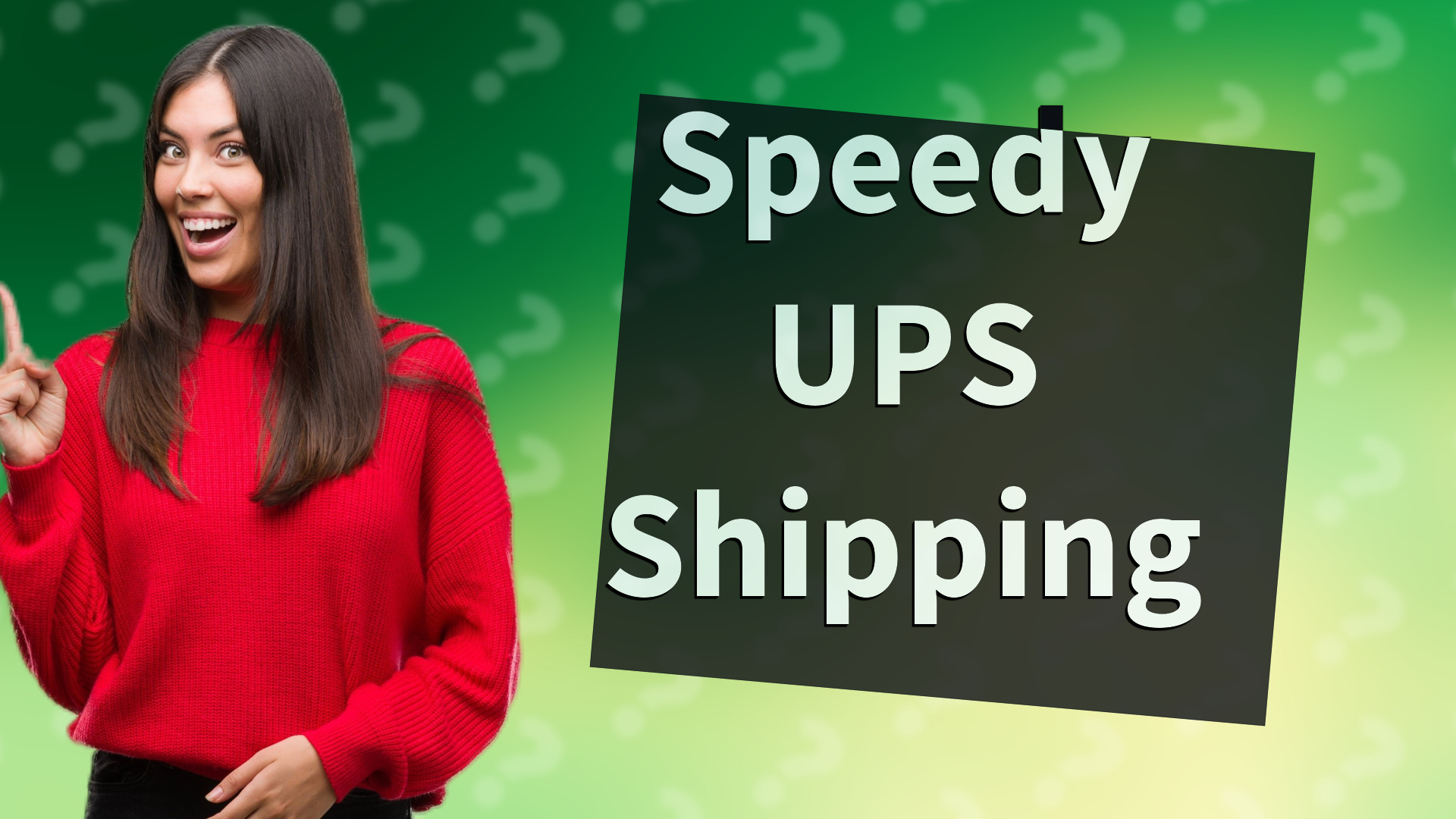 Speedy UPS Shipping