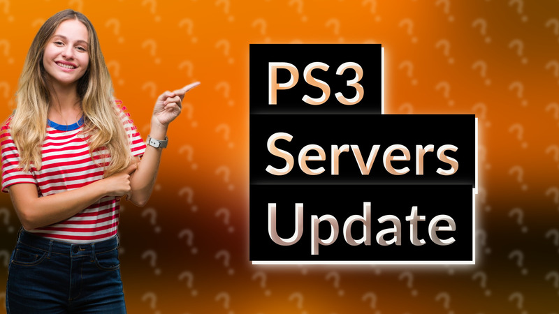 PS3 Servers Update