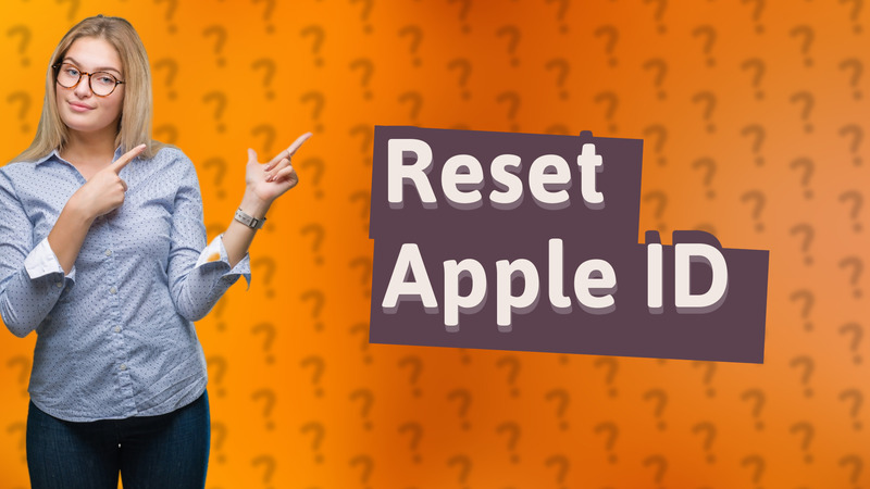 Reset Apple ID