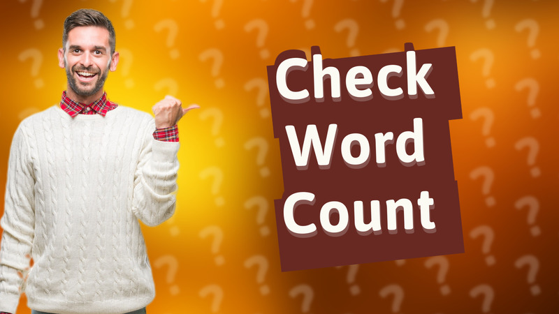 Check Word Count