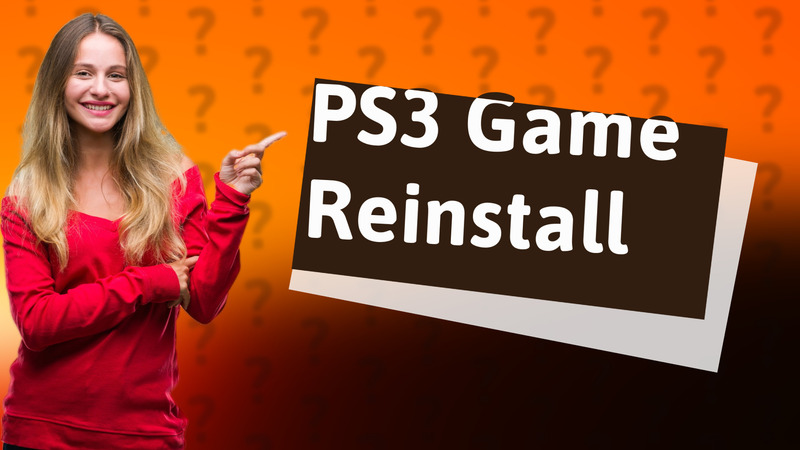 PS3 Game Reinstall