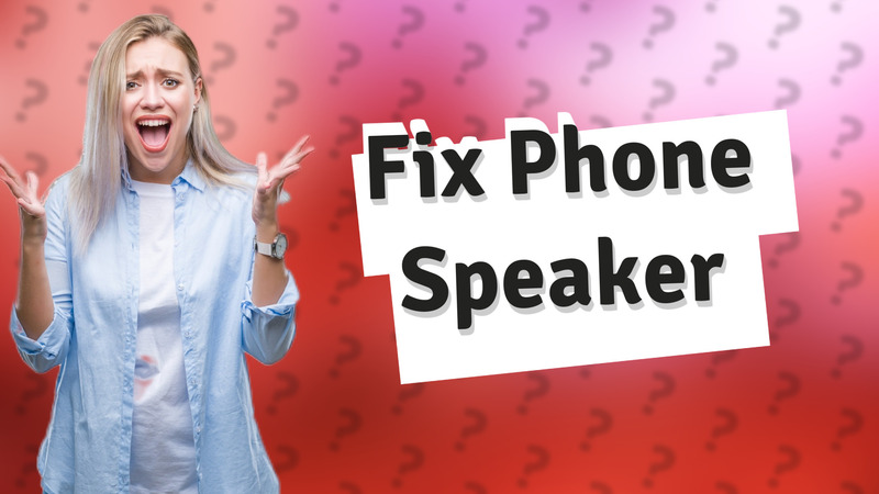 Fix Phone Speaker
