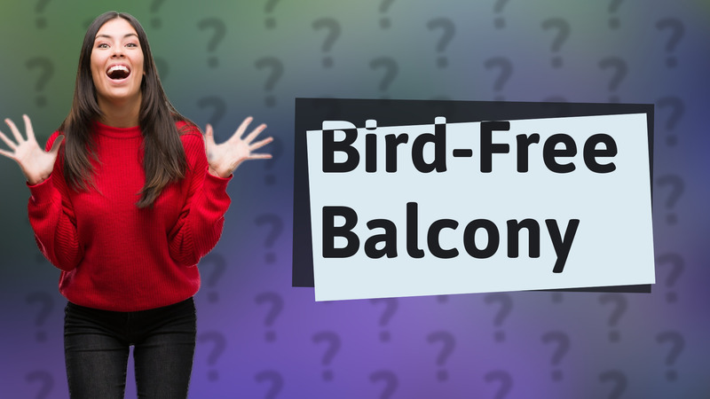 Bird-Free Balcony