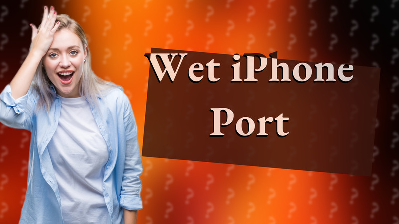 Wet iPhone Port