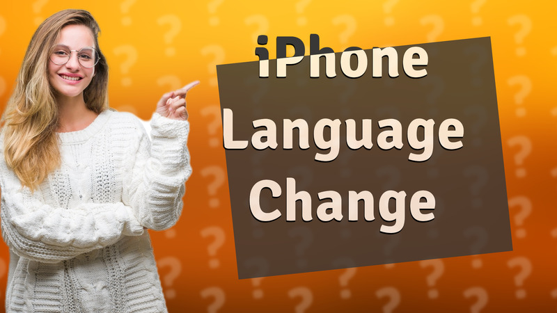 iPhone Language Change