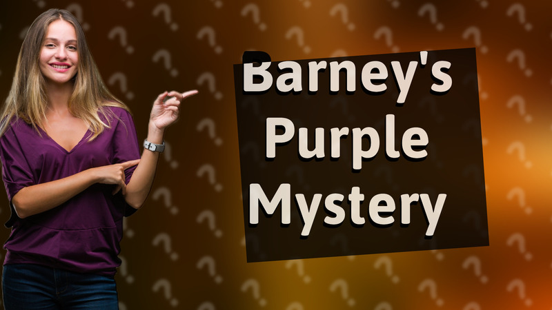 Barney's Purple Mystery