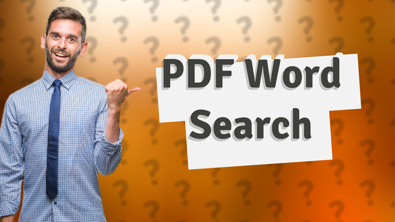 PDF Word Search