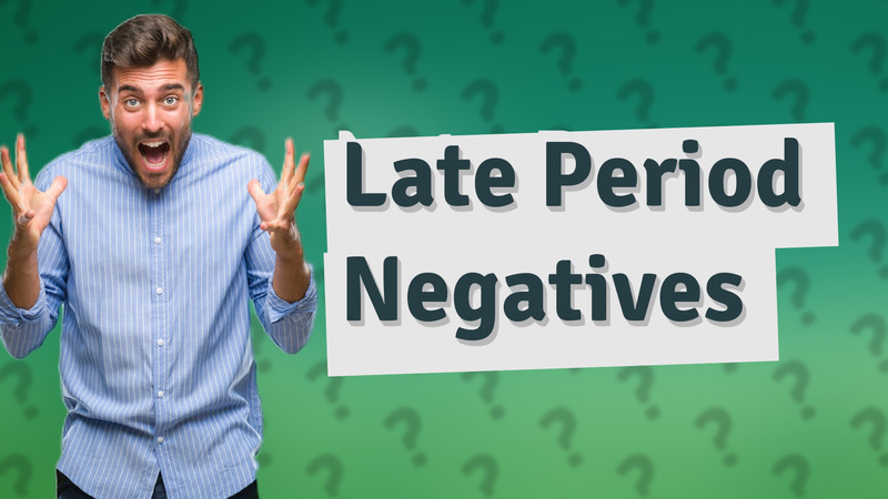 Late Period Negatives