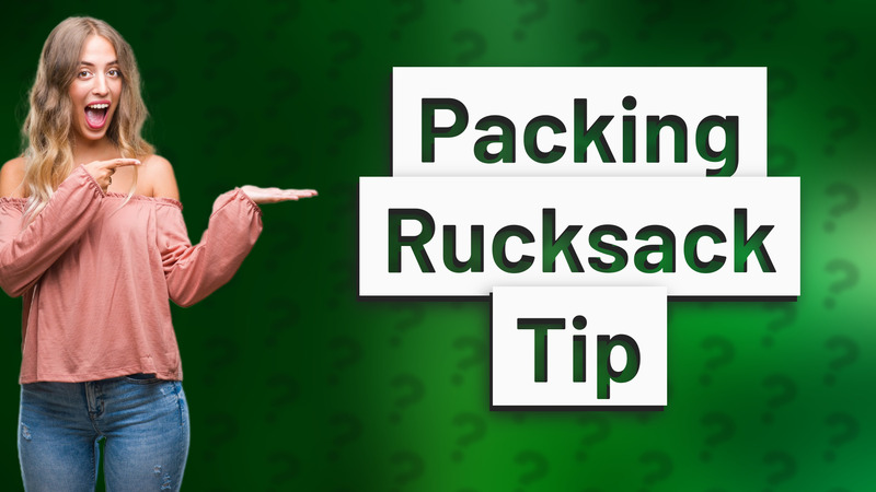 Packing Rucksack Tip