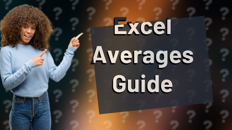 Excel Averages Guide