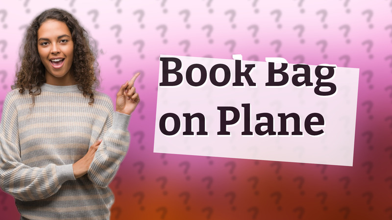 Book Bag on Plane