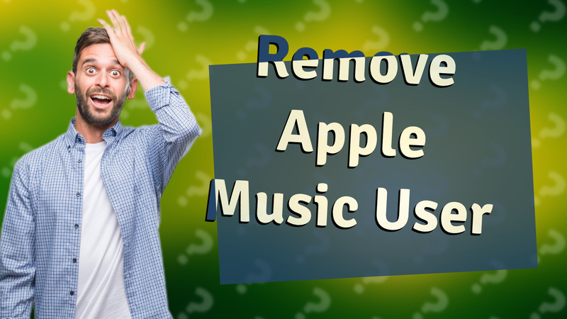 Remove Apple Music User