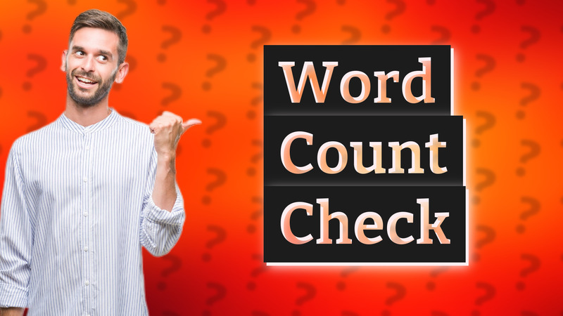 Word Count Check