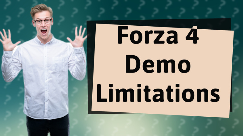 Forza 4 Demo Limitations