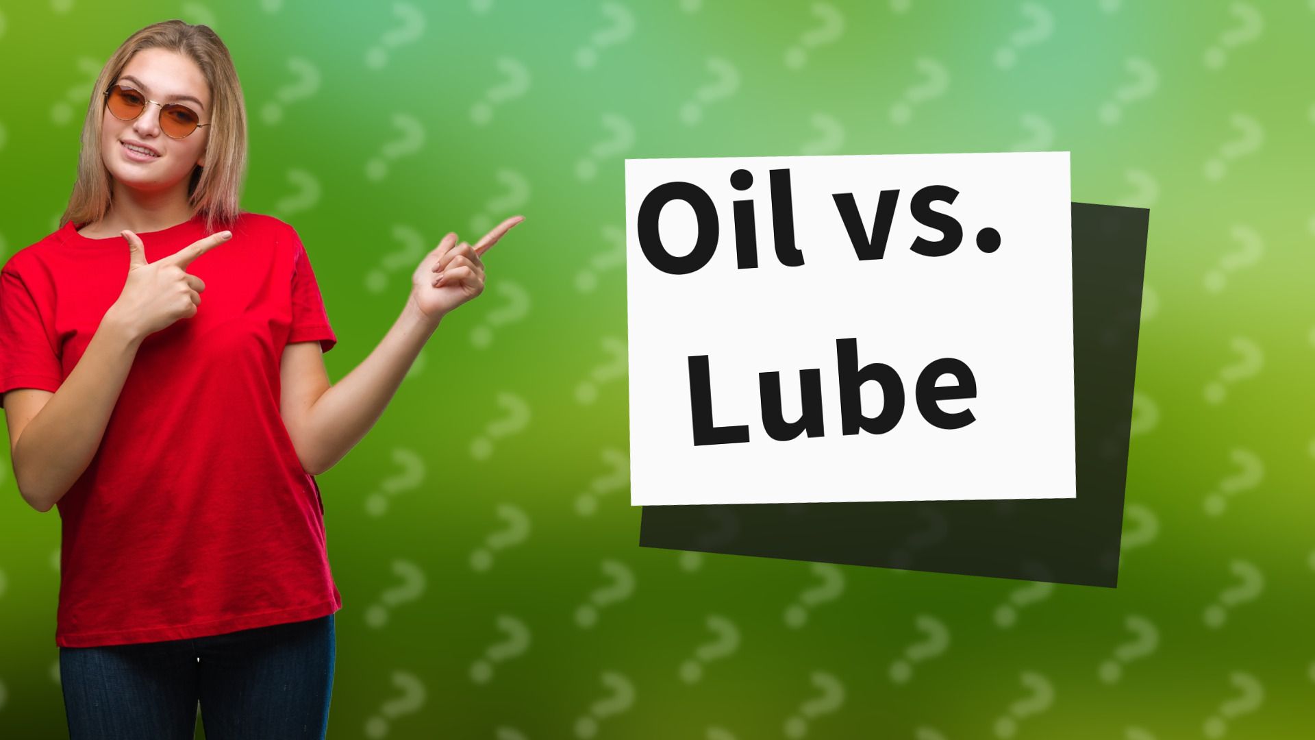 Oil vs. Lube