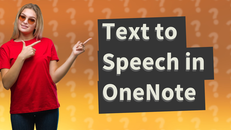 Text to Speech in OneNote