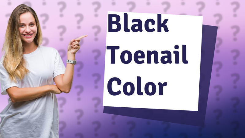 Black Toenail Color