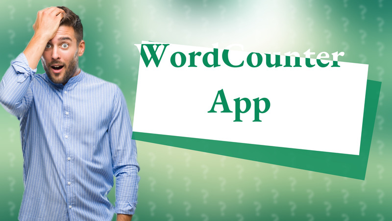 WordCounter App