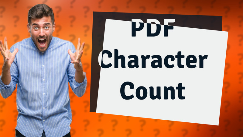 PDF Character Count