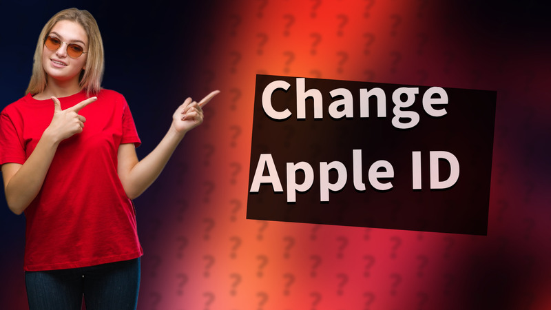 Change Apple ID