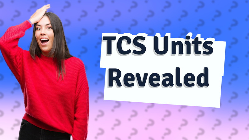 TCS Units Revealed