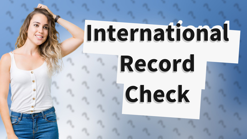 International Record Check