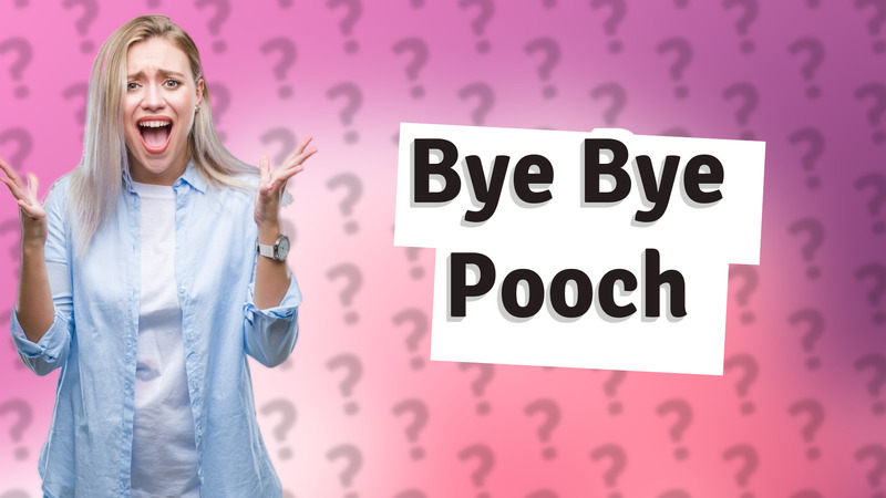 Bye Bye Pooch