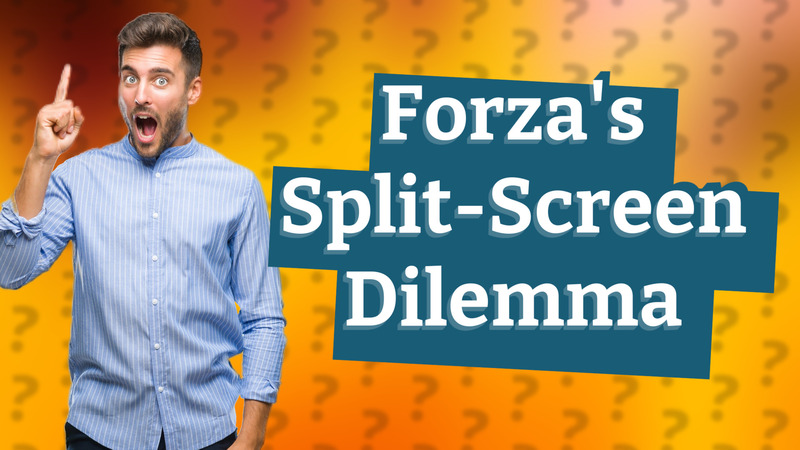Forza's Split-Screen Dilemma