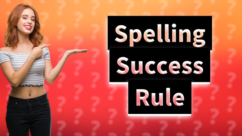 Spelling Success Rule