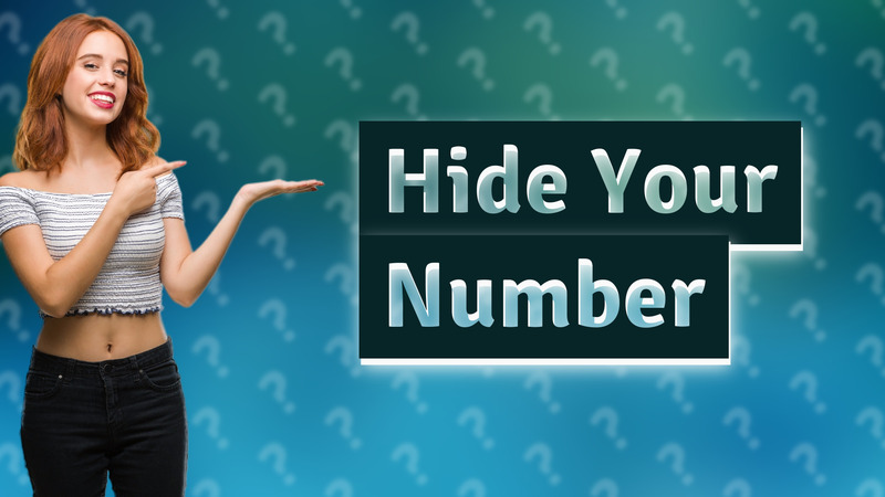 Hide Your Number