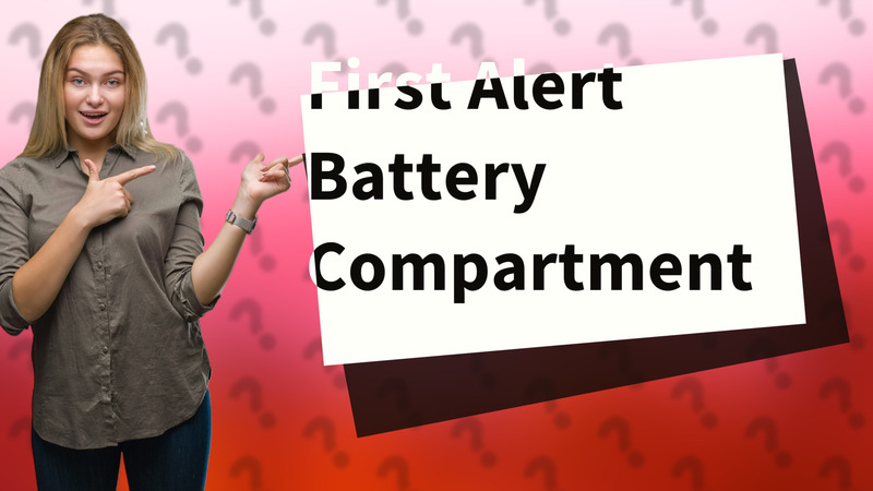 First Alert Battery Compartment