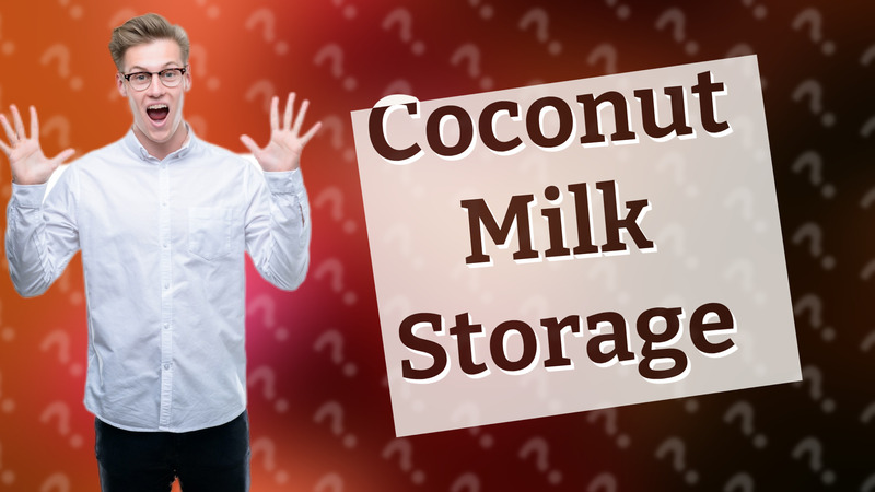 Coconut Milk Storage