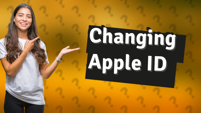 Changing Apple ID