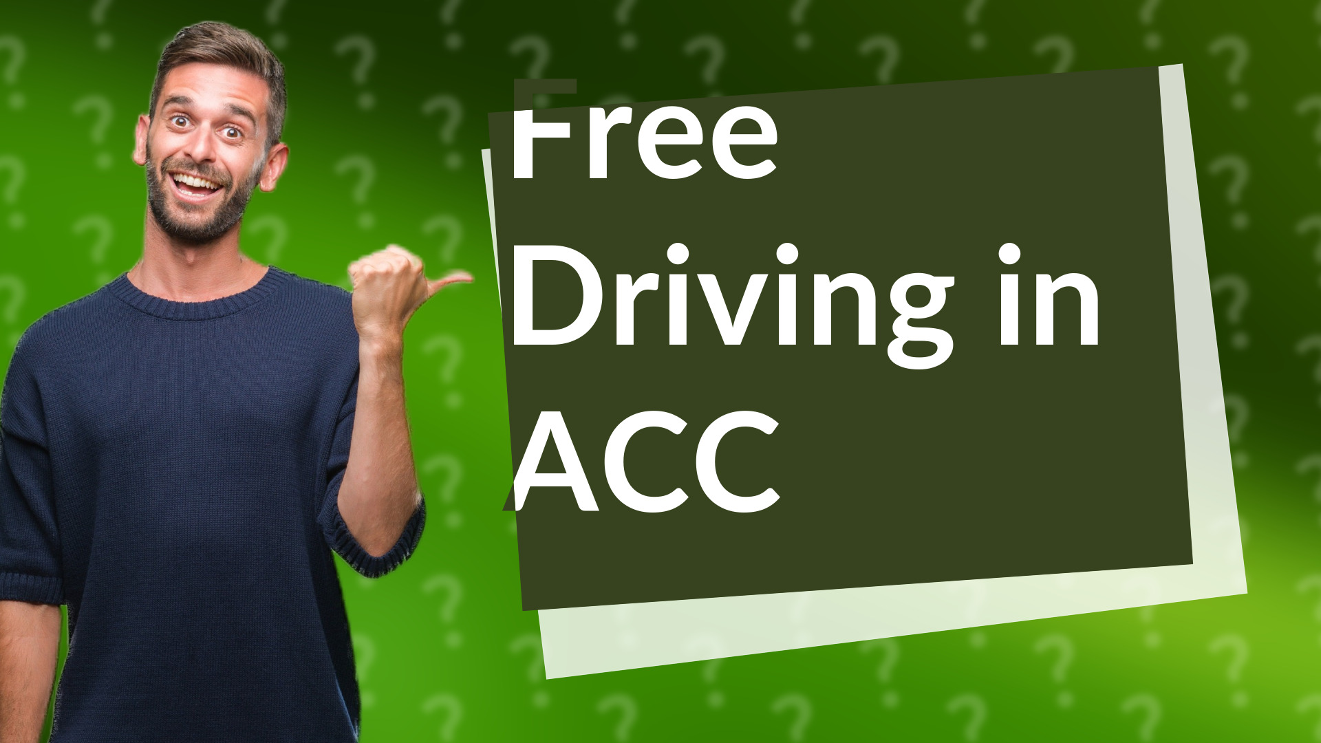 Free Driving in ACC