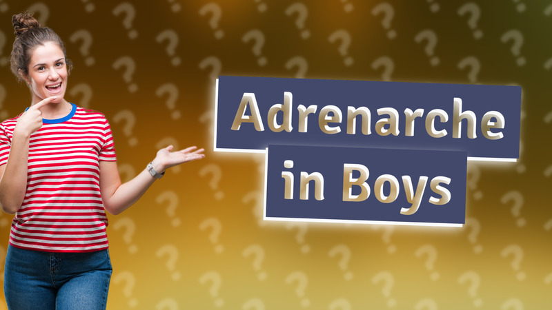 Adrenarche in Boys