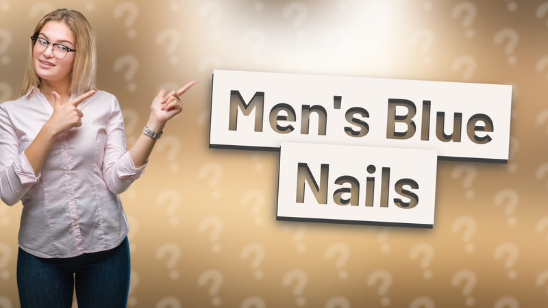 Men's Blue Nails