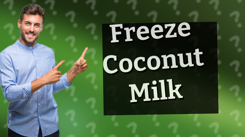 Freeze Coconut Milk