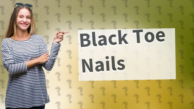 Black Toe Nails