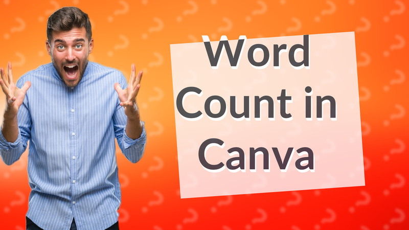 Word Count in Canva