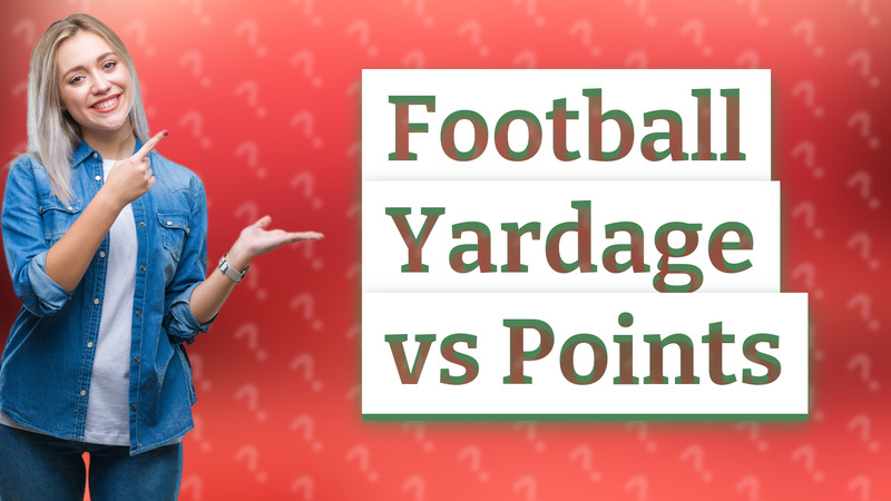 Football Yardage vs Points