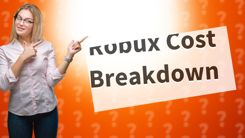 Robux Cost Breakdown