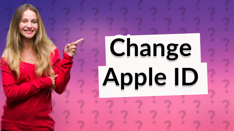 Change Apple ID