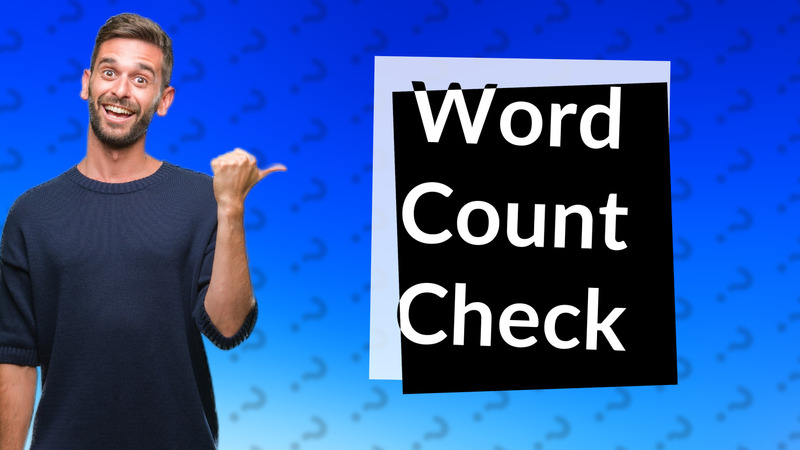 Word Count Check